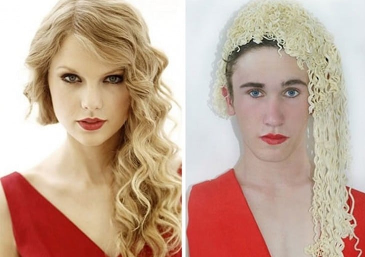 chico de 17 se disfraza como Taylor Swift