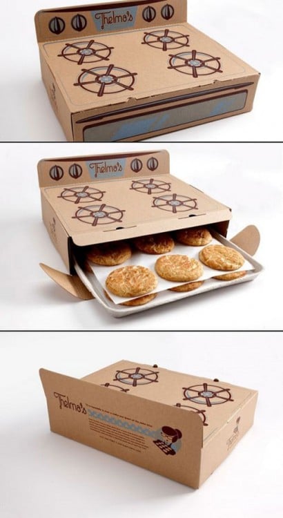 Caja de galletas horneadas 