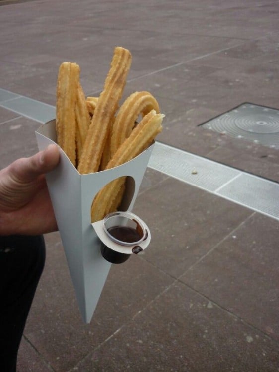 churros con chocolate 