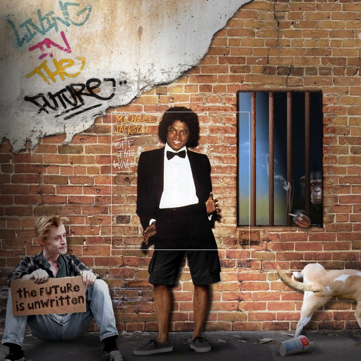 Portada extendida del disco de Michael Jackson "Off the wall"