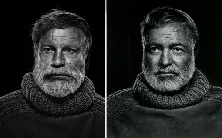 John Malkovich y Ernest Hemingway