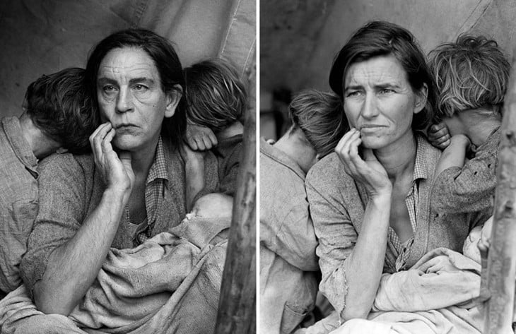 Dorothea Lange y John Malkovich