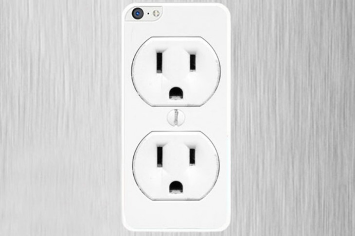 Diseño de funda para celular de enchufes eléctricos 