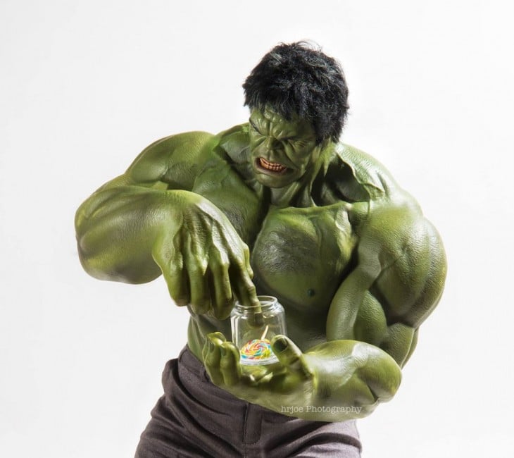 Hulk en versión irónica de Edy Hardjo.