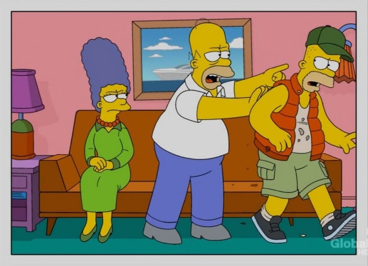 Los simpson corren a Bart de la casa