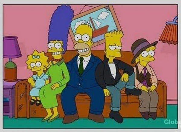 Los simpson en el sofá