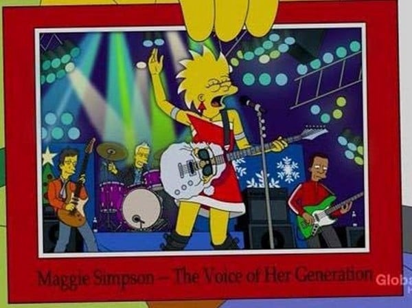 Maggie Simpson," La voz de su generación"