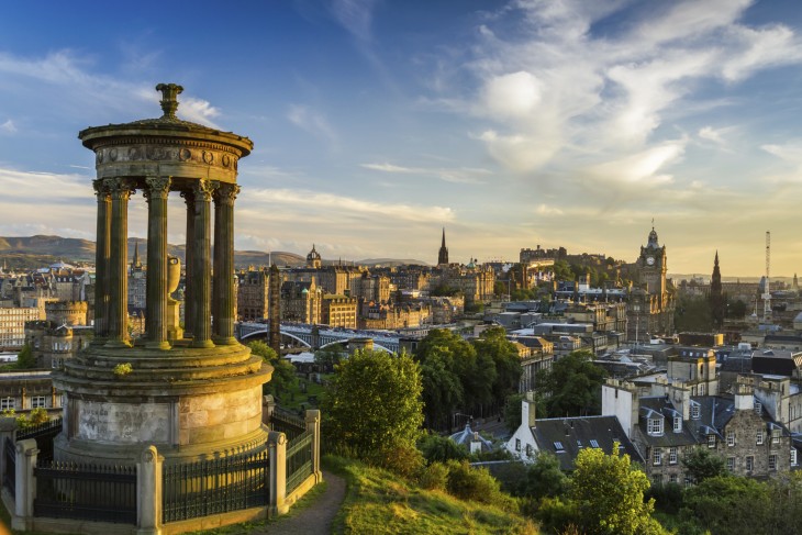 Lugar de la ciudad Edimburgo en Escocia 