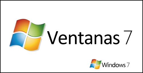 Logotipo del sistema operativo Windows 7 en español 