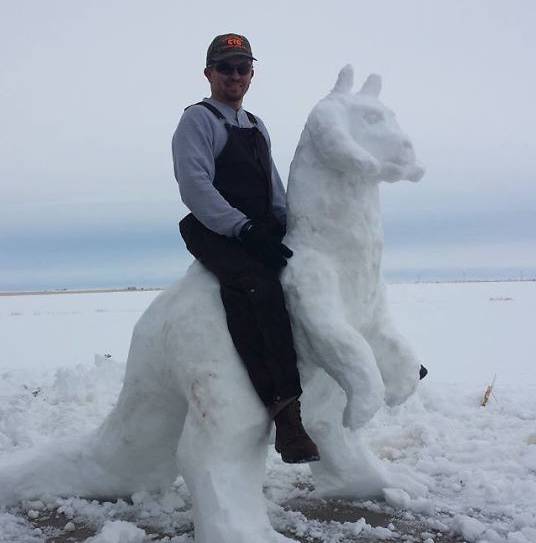 Muñeco de nieve canguro