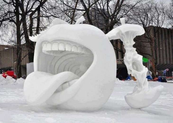 Muñeco de nieve del pacman