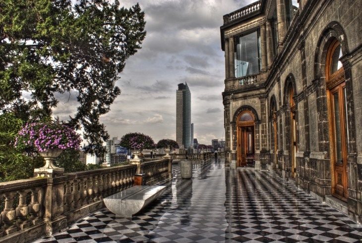 Foto tomada desde el castillo de chapultepec en México 