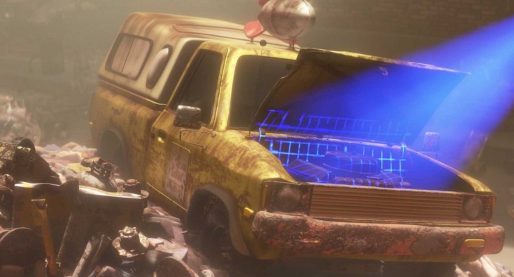 Camioneta de pizza planeta en Wall-E