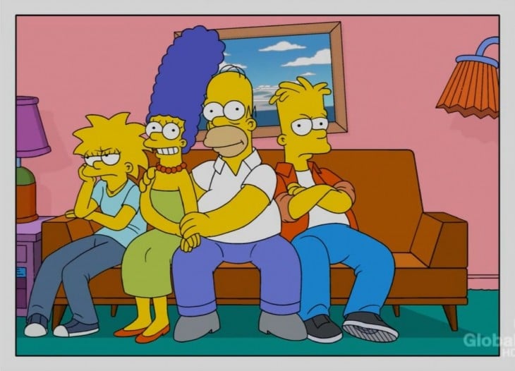 Simpson sofa, sin Lisa