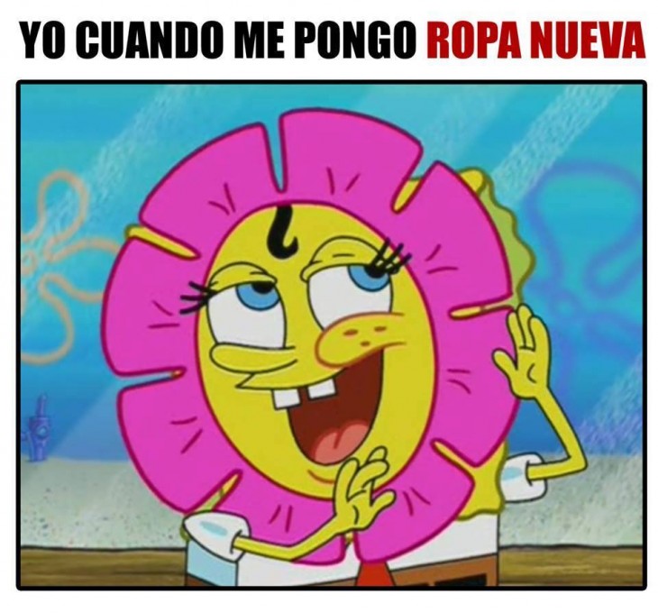 meme de cuando compras ropa nueva 