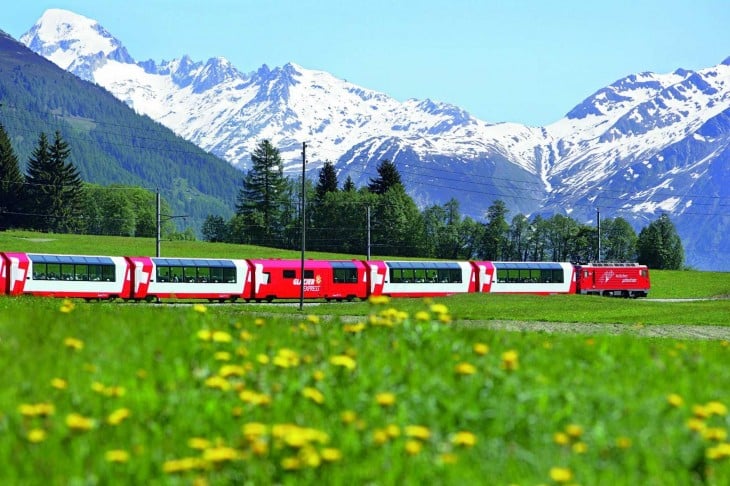 Crucero por el tren Glacier Express