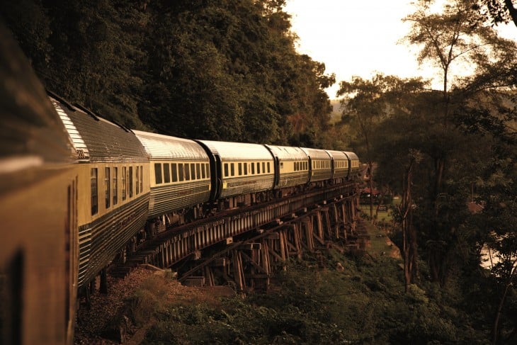 Fotografía que muestra una parte del tren Eastern & Orient Express