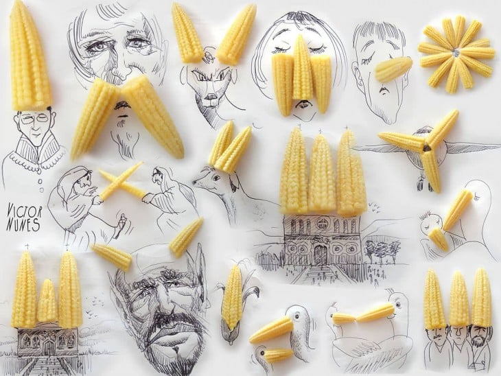 dibujo con pasta de artista victor nunes