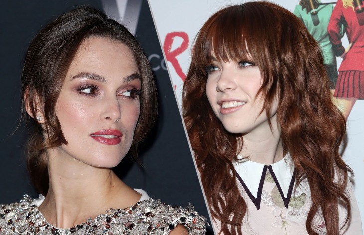  Keira Knightley y Carly Rae Jepsen