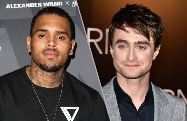  Chris Brown y Daniel Radcliffe 