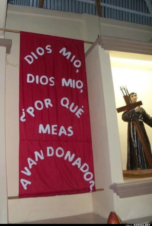 cartel religioso mal escrito