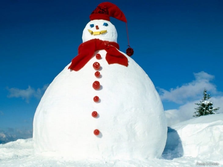 muñeco de nieve enorme