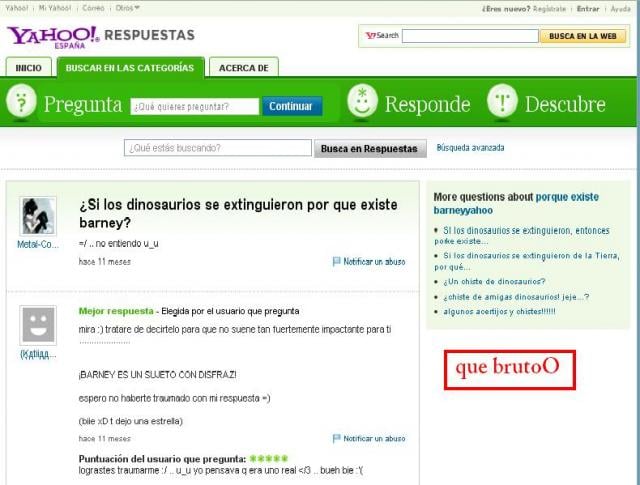 absurdas preguntas en yahoo respuestas