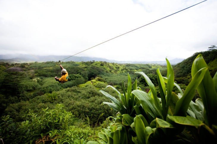 Tirolesa en Alaeloa Hawai 