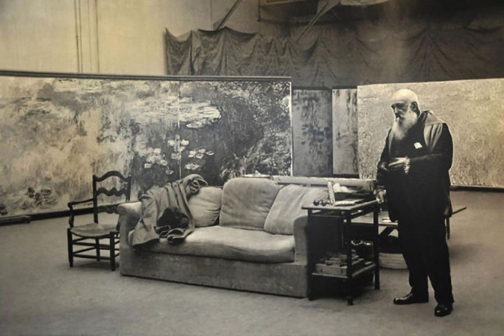 Claude Monet en su estudio 