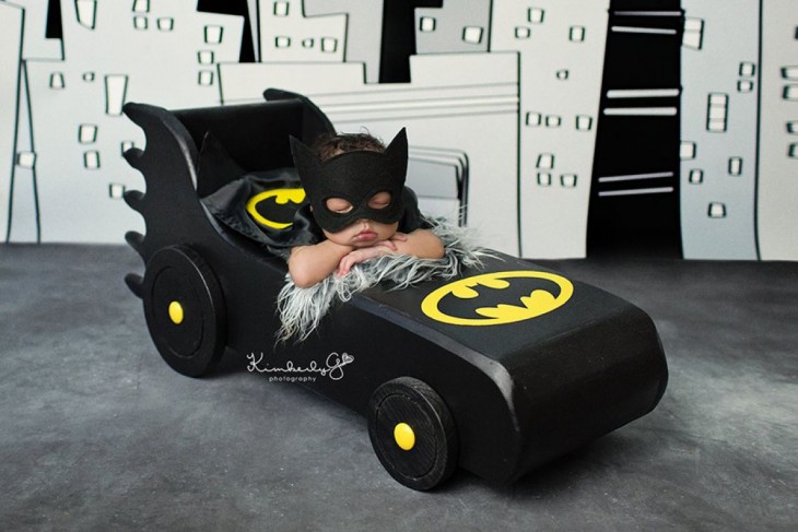 bebé disfrazado de batman