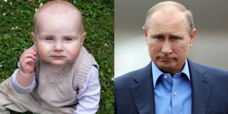 Bebé parecido a Vladimir Putin 