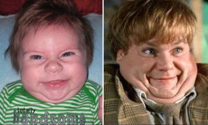 Bebé parecido a Chris Farley 