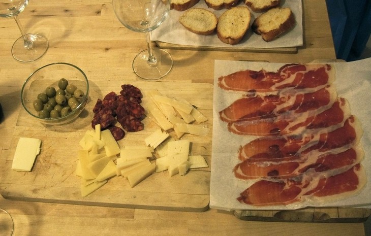 Pan, jamón y queso 