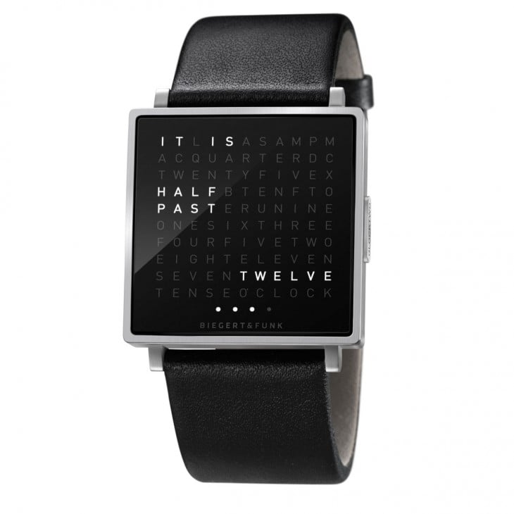 Reloj con letras 