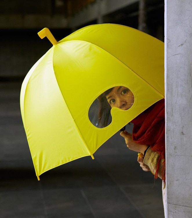 Paraguas con diseño de gafas 