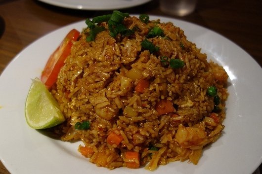 arroz con pollo frito