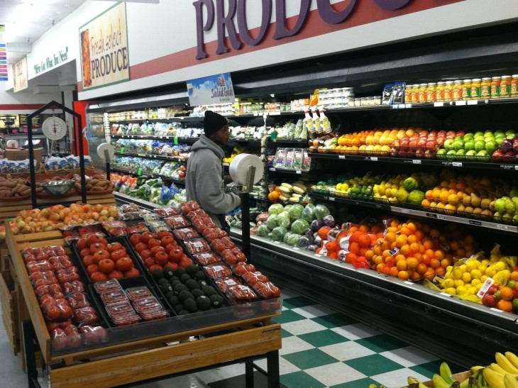 cliente en un supermercado