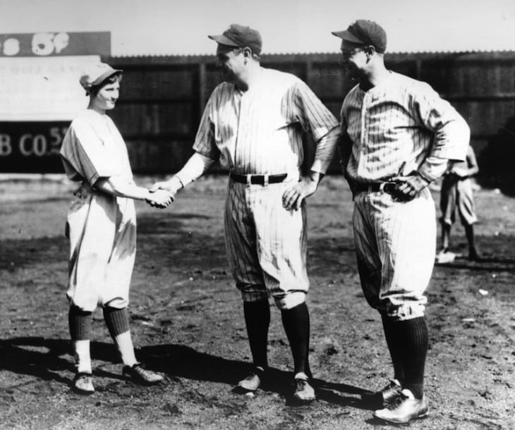 unica mujer de la historia que bateo a babe ruth