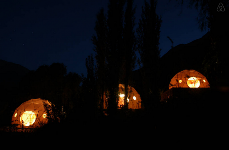 habitaciones circulares para ver las estrellas