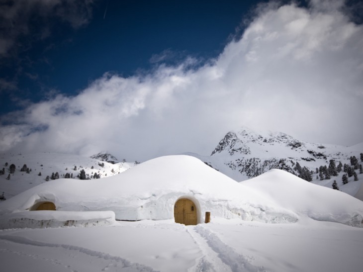 casa en la nieve