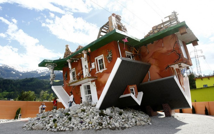 Terfens, Austria casa dada vuelta