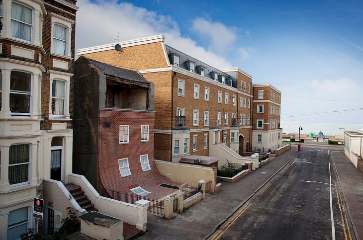 Margate, Kent, REino Unido edificio que se desliza