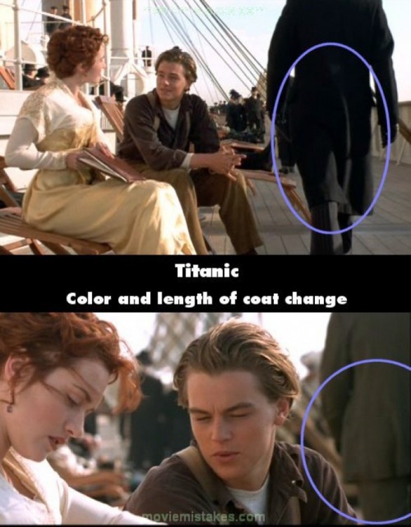 Errores en la película del Titanic 