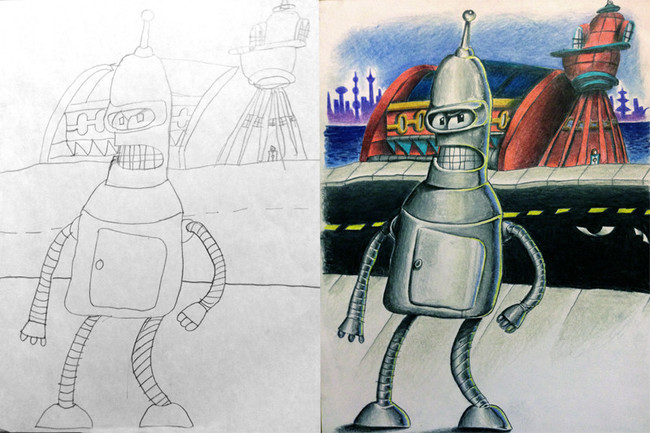 dibujo de bender