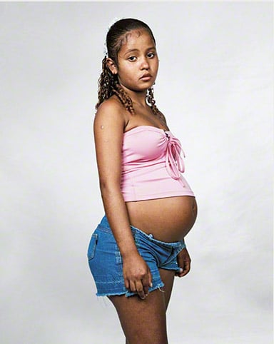 Erlen chica de brasil embarazada fotografía tomada por James