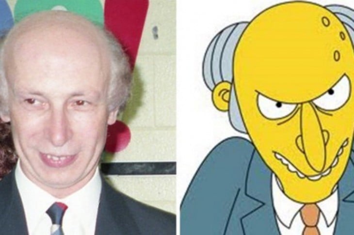 Hombre parecido al personaje del sr. Burns de los Simpsons