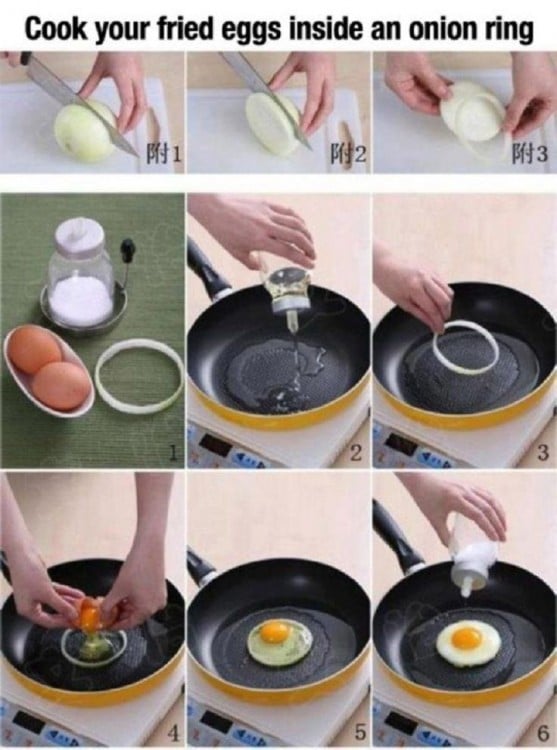 Procedimiento para hacer un huevo perfectamente redondo 