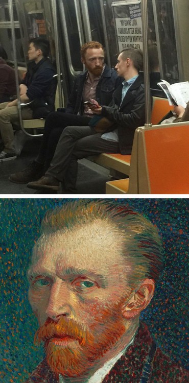 Hombre parecido a Van Gogh