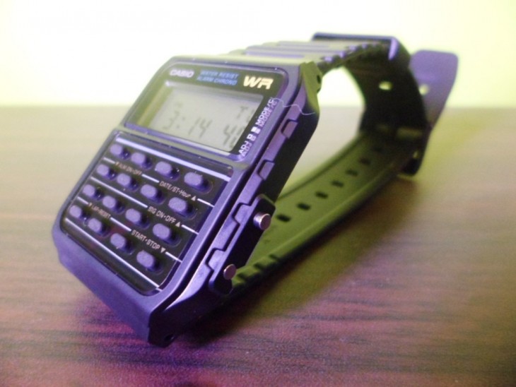 relo calculadora marca casio morado