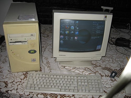 computadora de los noventas
